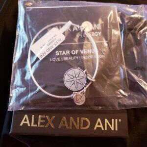 New Alex and Ani Star Of Venus Bracelet W/ Bag    525